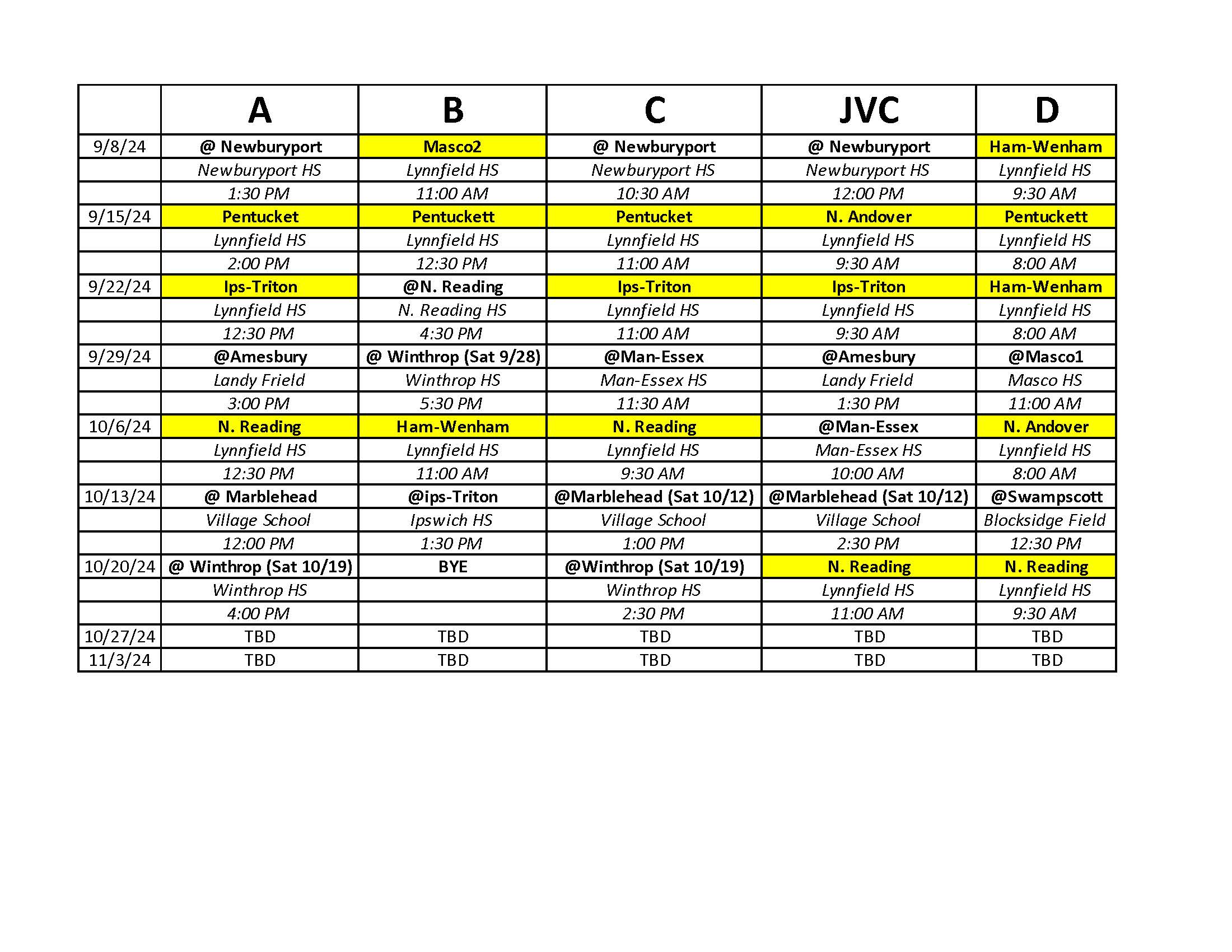 LPYFC Schedule(26).xlsx - Read-Only
